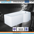 P Shape Acrylic Shower Bath Bathtub with Skirt (WTM-02316L/R)