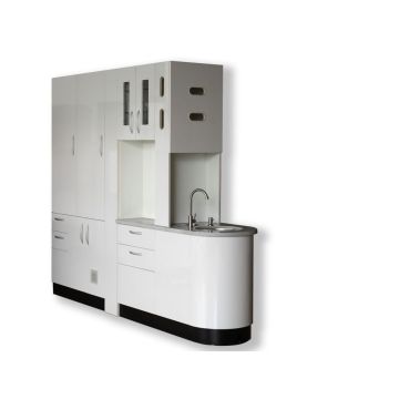 Dental center island cabinet