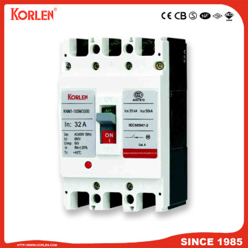 Interruptor de caja moldeado MCCB KNM1 CB 63A