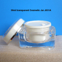 30ml Clear Square Jar