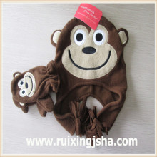 Assorted toddler fleece critter hat and gloves sets