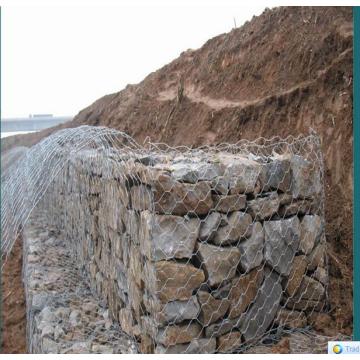 Galvanisé soudé ou galvanisé 2X1X1m Gabion Box ISO9001