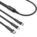 180 Degree Rotation 3 In 1 Usb Cable