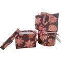 Luxury Christmas theme hardboard paper gift set packaging