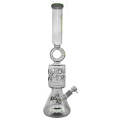 Donut Recycler Hookah Glass Smoking Water Pipe with Faberge Egg (ES-GB-460)