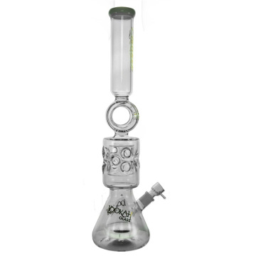 Donut Recycler Hookah Glass Tubo de agua para fumar con huevo Faberge (ES-GB-460)