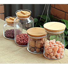 Hot Sell 200g 300g Round Glass Food Jar Glass Storage Bottles