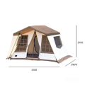 2 Room Water Resistant Portable Family Cabin Tent