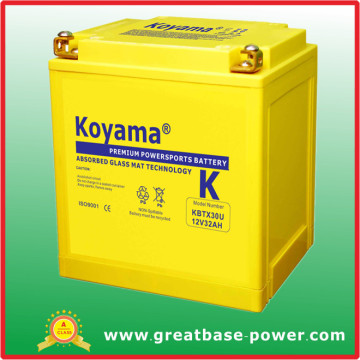 High Quality Motorcycle Battery 32ah 12V