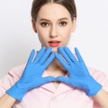 Nitrile glove disposable medical blue gloves