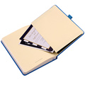 A5 Hardcover Custom Leather Notebook with Pen Holder