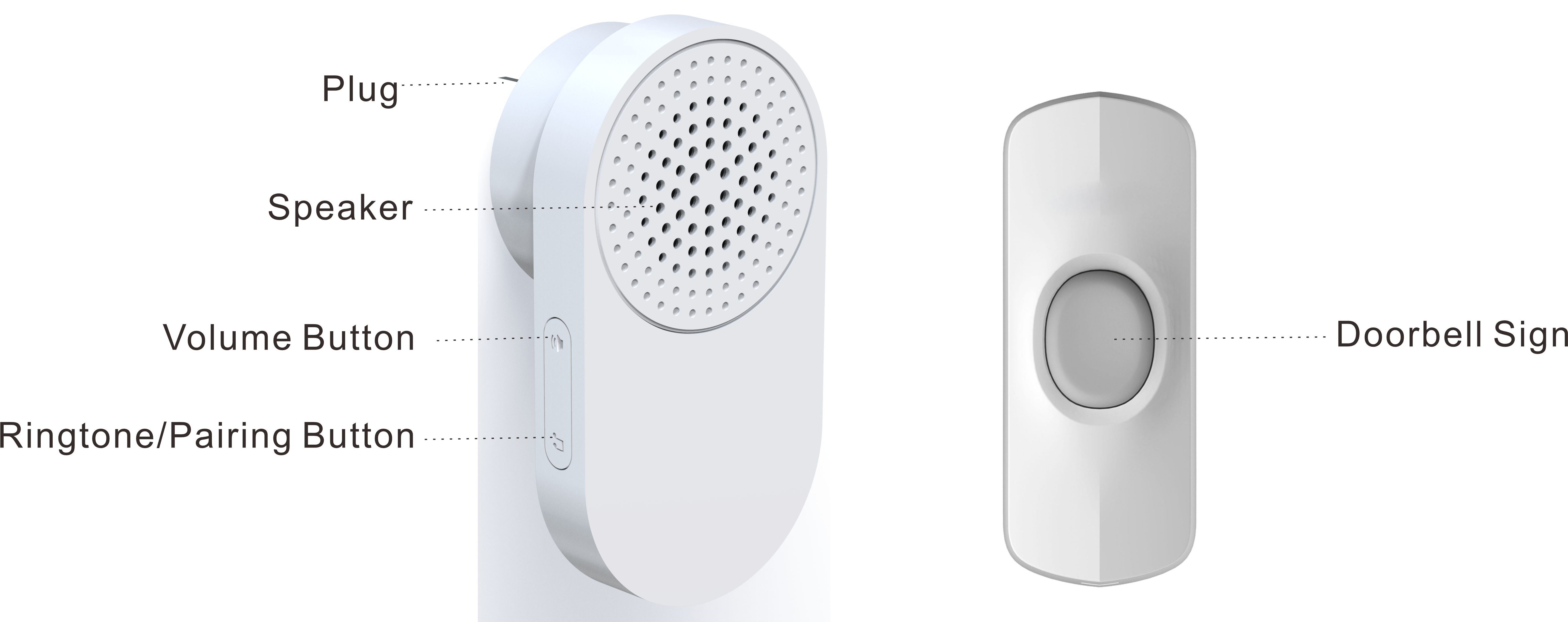 X-311,Wireless doorbell with battery X-311,Wireless doorbell with battery
