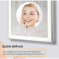 Aluminum Bathroom Mirror With Anti-fog & IP44 Waterproof