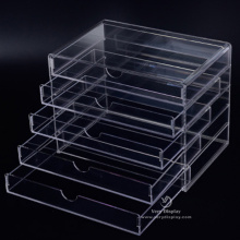 Acrylic storage case organizer drawers