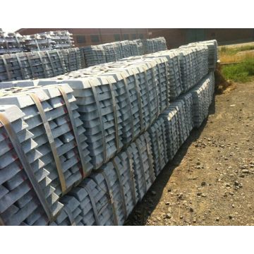 Alliage de zinc / 98,7-99,995% Alliage de zinc Utiliser une lingote spéciale de zinc à haute teneur