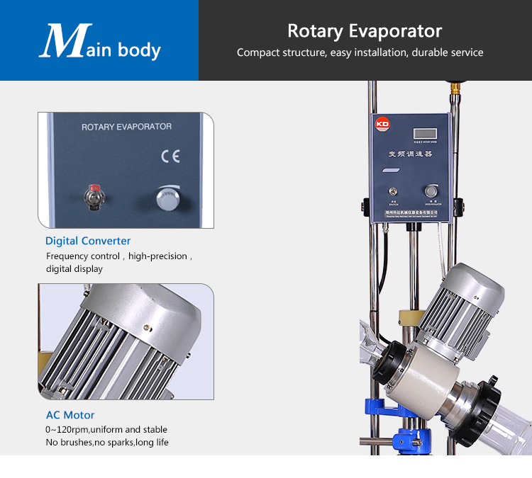 Double Effect Rotary Vacuum Solvant Evaporator