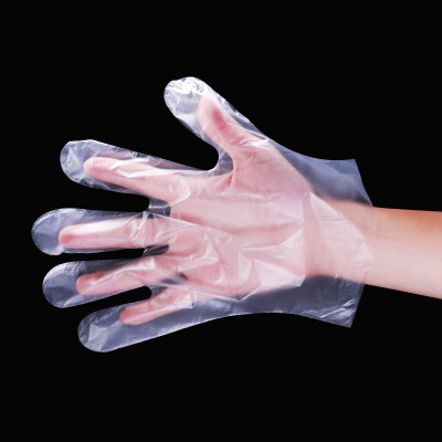 Transparent disposable glove