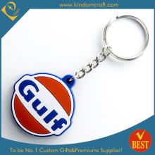 High Quality Customized Gulf Shape PVC Key Chain as Souvenir in Factory Price