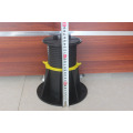 Wood stone support plastic pedestal