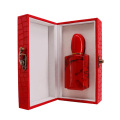 Red Flip Leather Perfume Oil Packaging Gift Box