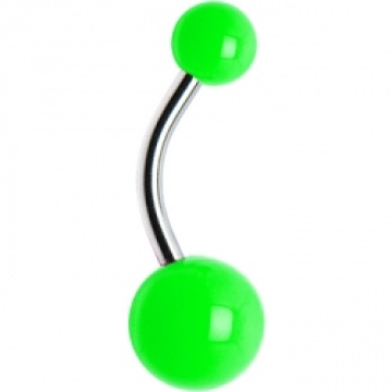 Green Neon Belly Ring