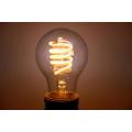 Warm yellow light filament bulb for basement