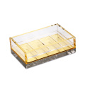 Luxury Acrylic Soap Dish Gold Base