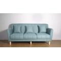 Canapé simple bleu en velours de tissu d&#39;ameublement moderne