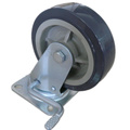 Wanda Medium Duty Total Brake Caster, PU Wheel