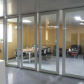 clear decorative indoor folding glass room dividers