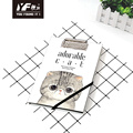 Custom adorable cat style cute A5 clipboard binding loose leaf notebook hardcover diary