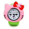 Cute Animal Slap Snap Watch Relógios para crianças Kids Teens Silicone Rubber Wristwatch Slap Watch