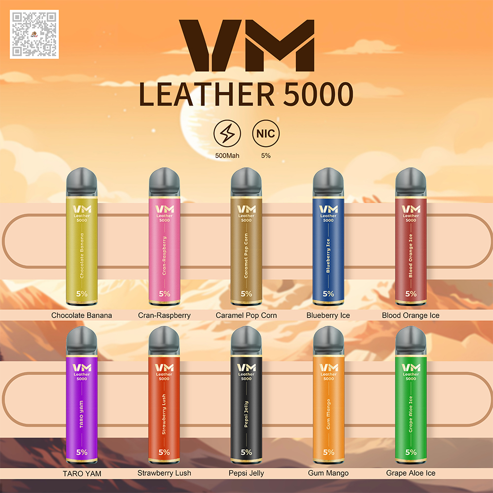 Leather Electronic cigarette 5000 Leather Electronic cigarette 5000