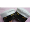 Velvet fashion custom sailor captain party cap hat