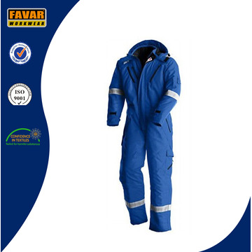 Flammwidrige Baumwolle Reflektierende Sicherheits-Overalls Ölfeld schützen Winter Coverall für Öl-Gas-Industrie