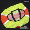 2016 Hot Sale Fluorescent High Visible Waterproof Cycling Safety 3m Reflective Backpack Cover