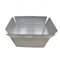 Cajas de alimentos congelados de aluminio aislado