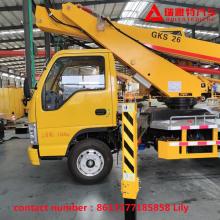 isuzu 26m Straight arm lift flat truck