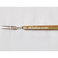 Long Wooden Handle BBQ Fork Barbecue Turning Fork