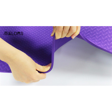 Melors Purple Double Sided Texture Tpe Yoga Mat