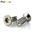 Stainless Steel Torx Flat Head Self Tapping PT Screws for Plastic