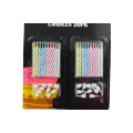 Sprial candles with Stickers