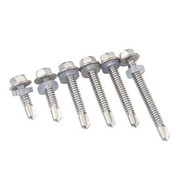 Outer Hexagon Drilling Tail Screws With Rubber Washer