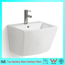 Badezimmer Keramik One Piece Wall Hung Basin