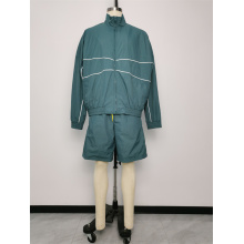 Sportswear Long-sleeve Jacket With Shorts Recreation Suit