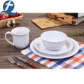 Ceramic Hand Painting White Round Bowl Dinnerware Set