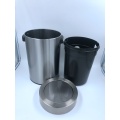 Stainless Steel Trash Can with Swing Lid