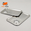 Square Metal Bucket Lid With Plastic Handle/Hole