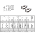 Forged Galvanized G-411 US Type wire rope thimble