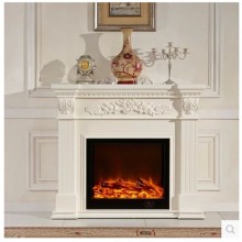 Mantel de cheminée électrique en bois 120 cm